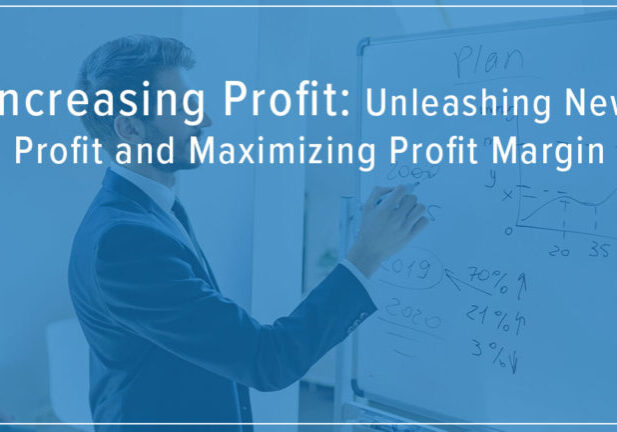 Increasing Profit and Profit Margin, man at white board writing out an equation with a graph chart to illustrate the equation.